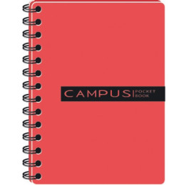 Блокнот Графіка В6 120арк клітина 3 розподілу CAMPUS Pocketbook рожевий РВ63120-810