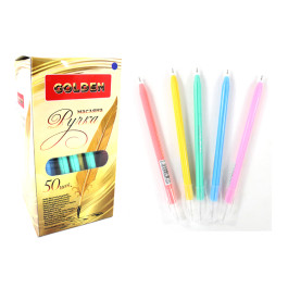 Ручка масляная Goldex синяя Golden Silky 014177