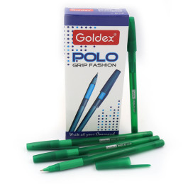 Ручка масляная Goldex Polo grip Fashion Green 1.0мм 422-GR