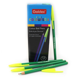 Ручка масляна Goldex Colorstix зелена
