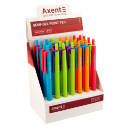 Ручка масляна автоматична Axent 0,7мм Reporter Color синя AB1069-02-A