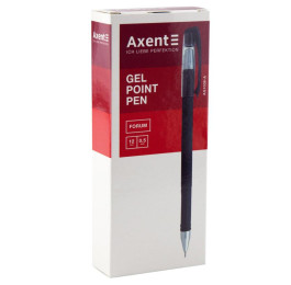 Ручка гелева Axent FORUM 0.5мм чорна AG1006
