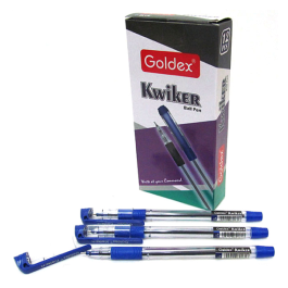 Ручка масляна Goldex KWIKER 0.7мм синя 1261-bl