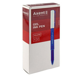 Ручка гелева Axent College синя 0.5мм AG1075-02-A