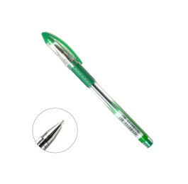Ручка гелева Tianjiao 0,5мм зелена TZ501B green