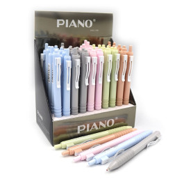 Ручка масляна автоматична Piano 0.5мм синя Piano РТ-018