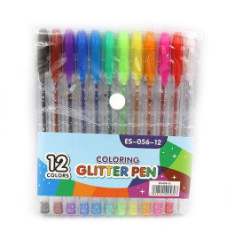 Набір гелевий ручок Josef Otten 12кол Glitter pen ES056-12