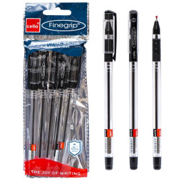 Ручка кулькова Cello Finegrip 0,7мм чорна 91056