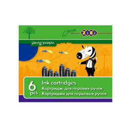 Капсула з чорнилом ZiBi 6шт синій ZB.2272-01