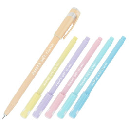 Ручка масляная Axent 0.7мм Soft Pastel синяя AB1102-02-А