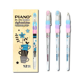 Ручка масляна Piano 0.5мм синя Dizain РТ173BL