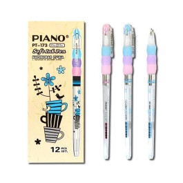 Ручка масляна Piano 0.5мм синя Dizain РТ173BL