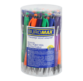 Ручка шариковая автоматическая BUROMAX синяя 0.7мм ВМ.8225