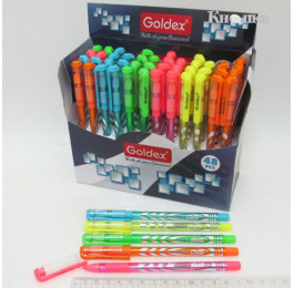 Ручка масляна Goldex SKILL Blue 0,6мм mix 1252