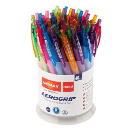 Ручка кулькова автоматична Unimax Aerogrip-2 синя UX-137-02