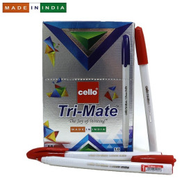 Ручка кулькова Cello Original Tri-Mate 1мм червона Tri-mateRD