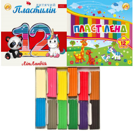 Пластилин Тетрад ПЛАСТИЛЕНД ЛИПЛАНДИЯ 12цв 240г 461371 461338