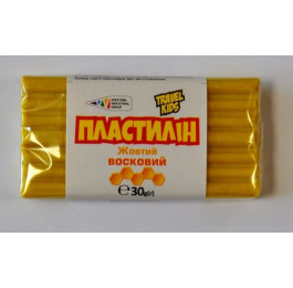 Пластилин Восковой Гамма TRAVEL KIDS желтый 30г 333107