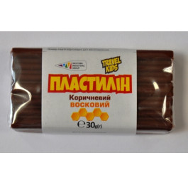 Пластилін Восковий Гамма TRAVEL KIDS коричневий 30г 333109