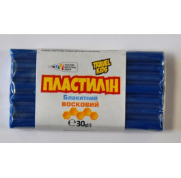 Пластилин Восковой Гамма TRAVEL KIDS голубой 30г 333110