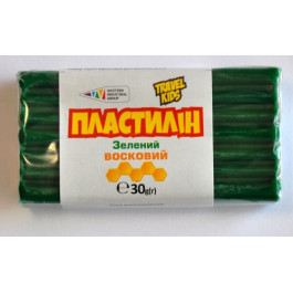 Пластилін Восковий Гамма TRAVEL KIDS зелений 30г 333108