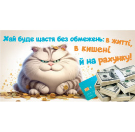 Конверт З днем народження молодіжний ЕкспресУдачі 0143