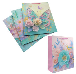 Пакет подарунковий картонний 26х32х10см Flowers mix5 DSCN2912
