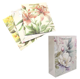 Пакет подарунковий картонний 26х32х10см Flowers mix4 DSCN2979