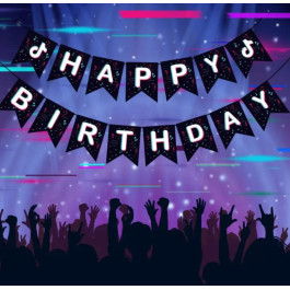 Гірлянда паперова Happy Birthday Тік Ток 3м TikTok