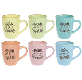 Чашка керамическая 360мл Born to sparkle 344-131