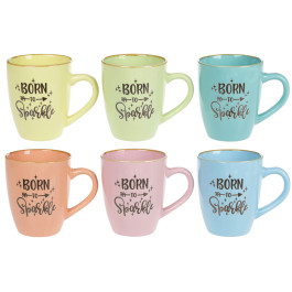 Чашка керамическая 360мл Born to sparkle 344-131