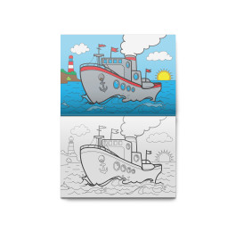Розмальовка дитяча Аркуш А5 8арк Ships 1В1076