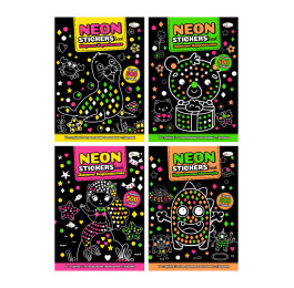 Розмальовка Апельсин з наліпками NEON STICKERS Book РМ-69