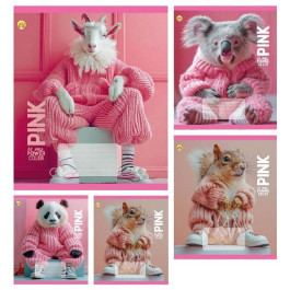 Зошит ТЕТРАДА Will 18арк в клітинку Pink Power 51208