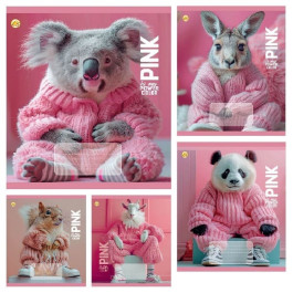 Зошит ТЕТРАДА Will 24арк в клітинку PINK 51303