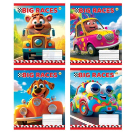 Зошит ТЕТРАДА WiLL 12арк в косу лінію CuteCars 53103