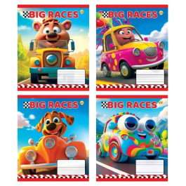 Зошит ТЕТРАДА WiLL 12арк в косу лінію CuteCars 53103