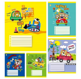Зошит ТЕТРАДА WiLL 12арк в клітинку Kids Car 61101