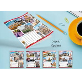 Зошит Leader 12арк в клітинку Країни 959050
