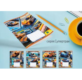 Зошит Leader 18арк в клітинку Супер трак 959053